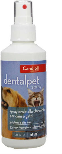 Candioli Dental Spray Bay Leaf Mint Dog Mouth Wash against Bad Breath 125ml