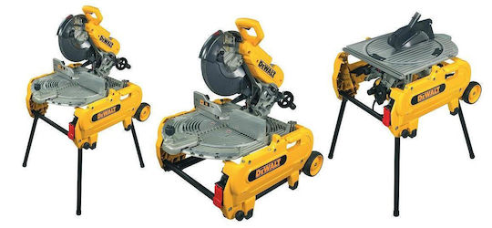 DEWALT Miter Säge mit Leistung 2000W, Laserführung, Sägeblattdurchmesser 305mm & Schnittgeschwindigkeit 4000Umdrehungen pro Minute