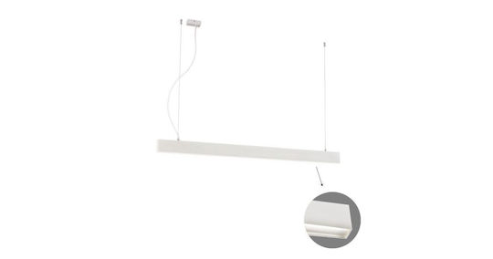 Viokef LED Γραμμικό Φωτιστικό Οροφής 37W Θερμό Λευκό 142εκ.