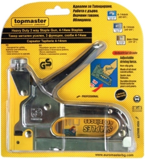 Topmaster Καρφωτικό Πιστόλι 4-14mm Καρφωτικό Χειρός για Συνδετήρες