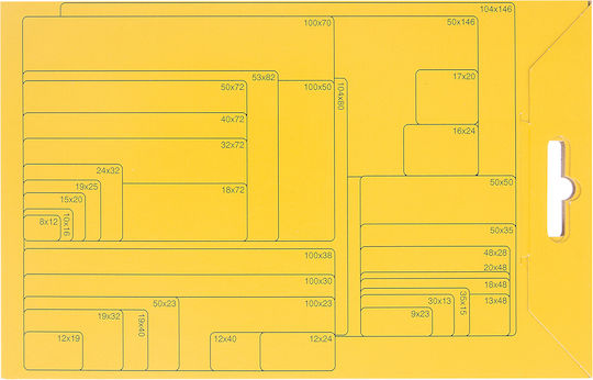 Stef Labels Small Adhesive Labels in White Color 36x50mm