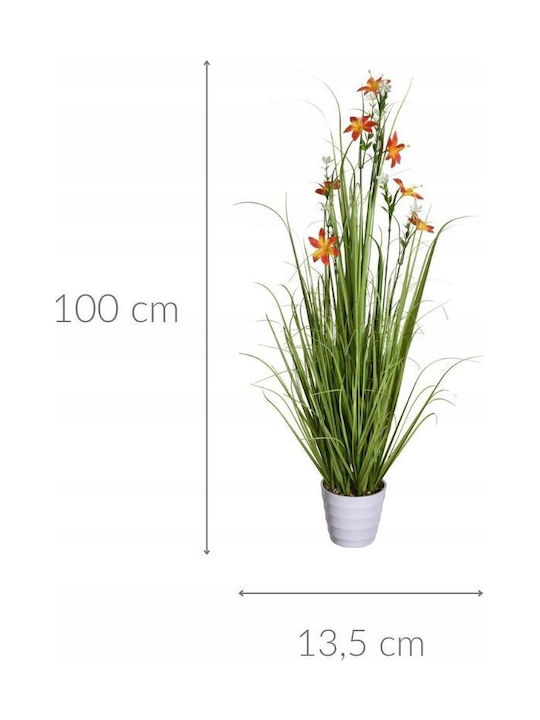 Colecția Home Styling Ghiveci cu Flori Artificiale Flori Sălbatice 100 Cm