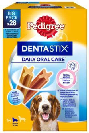 Pedigree Dentastix Fresh Bay Leaf Mint Dog Dental Stick for Medium Breeds 720gr 28pcs