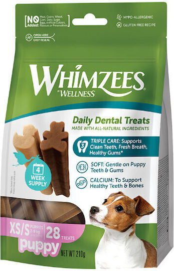 Whimzees Puppy M/L Treat for Dogs Against Tartar & Plaque 210gr 14 Pieces Puppy