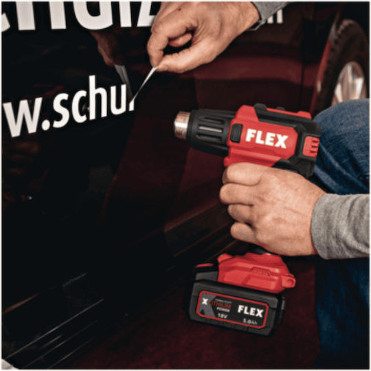 Flex 531493 Πιστόλι Θερμού Αέρα 18V Solo με Ρύθμιση Θερμοκρασίας εως και 300°C