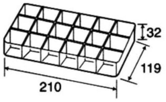 Proskit Ταμπακιέρα Εργαλείων 18 Θέσεων 32x21x11.9εκ.