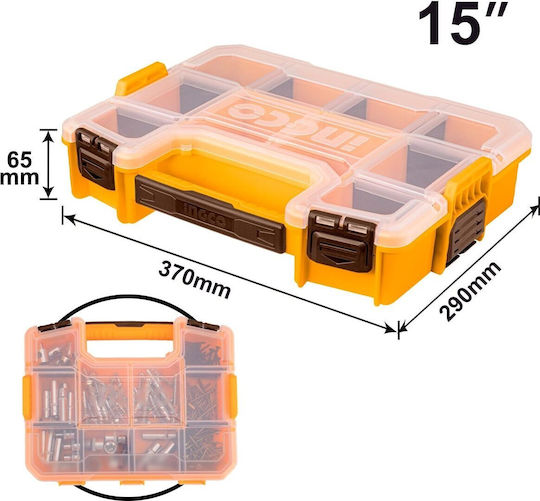 Ingco Tool Compartment Organiser 9 Slot Yellow