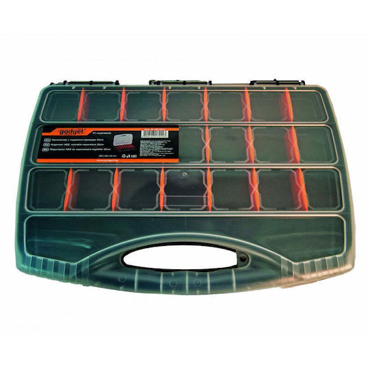 Gadget Tools Tool Compartment Organiser 21 Slot Adjustable Black 38x30x6cm