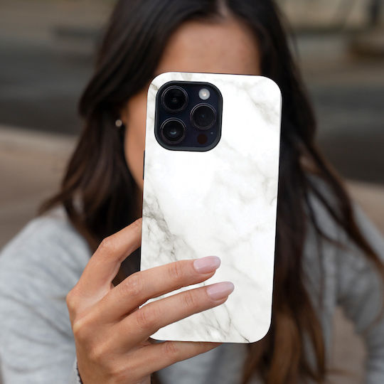 Carcasă Seria Sonique Marble pentru Motorola Moto G32 Alb