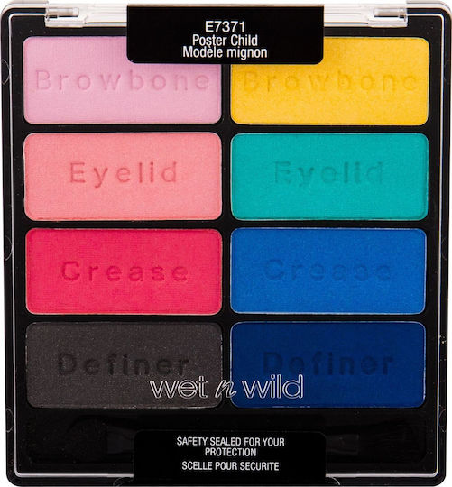 Wet n Wild Color Icon Eyeshadow Collection Swatches Poster Ch Paletă cu Fard de Pleoape în Formă Pudră Presată 8.5gr