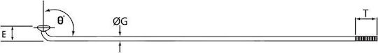 Spigots Mac14 2.0-2.0 272mm Stainless Steel 72szt Silver