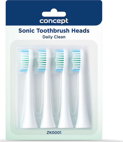 Concept Perfect Smile Daily Clean ZK0001 Ersatzköpfe für 4 Stück