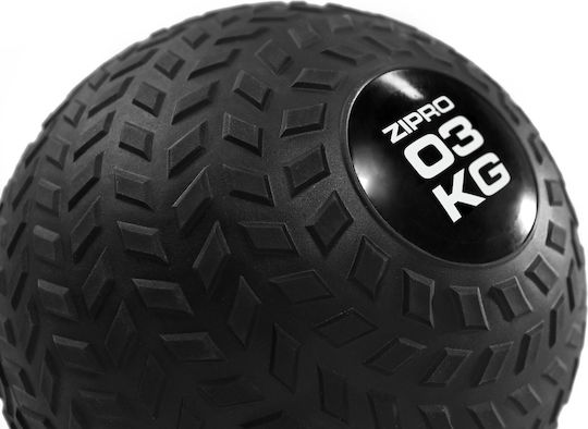 Zipro Μπάλα Slam 3kg σε Μαύρο Χρώμα