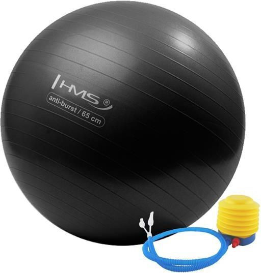 Abisal Μπάλα Pilates 65cm σε Μαύρο Χρώμα
