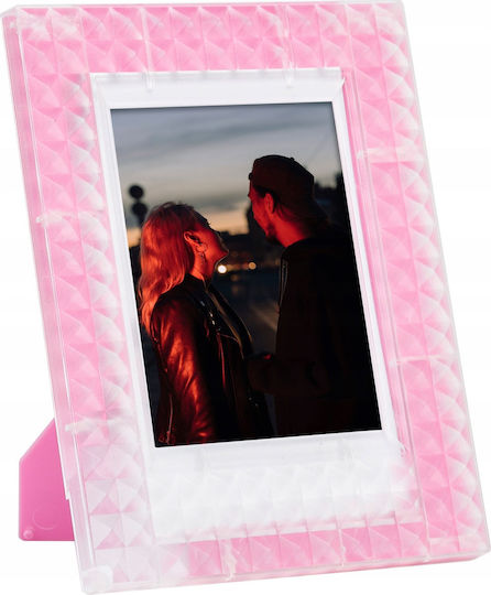 Transparent Pink Support Frame for Photos Fuji Fujifilm Instax Mini 99 40 12 11 9 7 Liplay Evo
