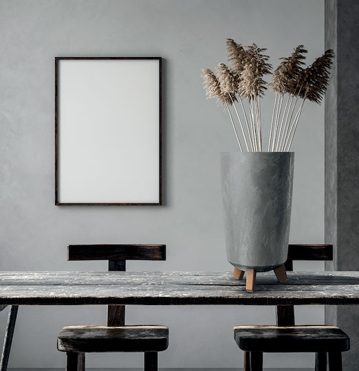 Prosperplast Gracia Slim Γλάστρα Τσιμεντένια Concrete Effect 19.5x19.5x36.5εκ.
