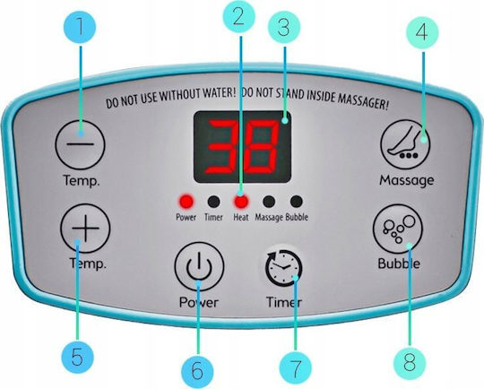 First Austria Foot Bath with Infrared Heat and Vibration