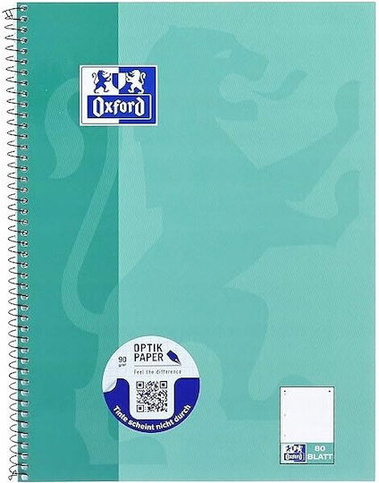 Oxford Notebook 80 Sheets A4 Blue
