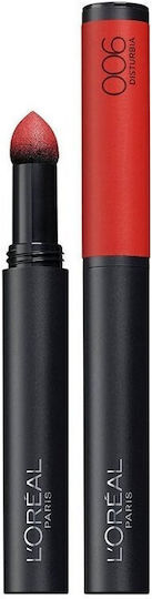 L'Oreal Paris Υγρό Κραγιόν Matte 006 Disturbia 11gr