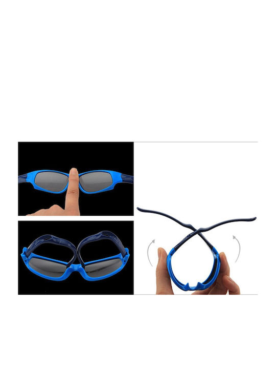 Techsuit Αθλητικά Παιδικά Γυαλιά Ηλίου με Polarized Φακό Πορτοκαλί για 3-8 Ετών