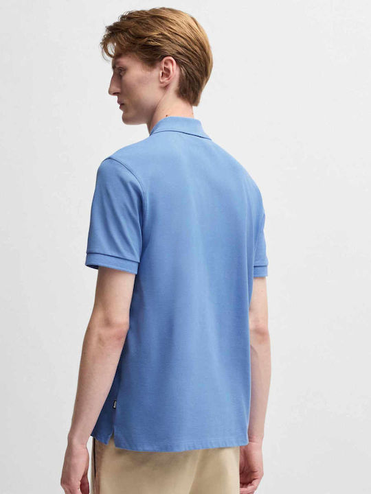 Pallas Polo Short Sleeve Blouse Blue