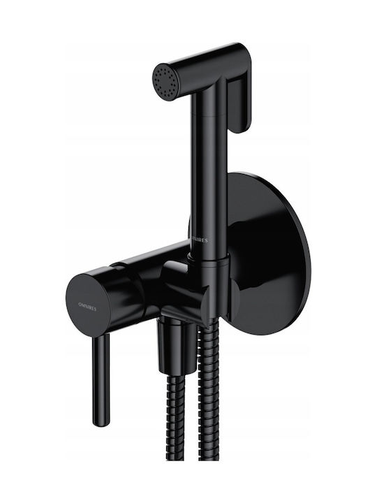 Omnires Built-in Mixer & Shower Head Set for Shower Black