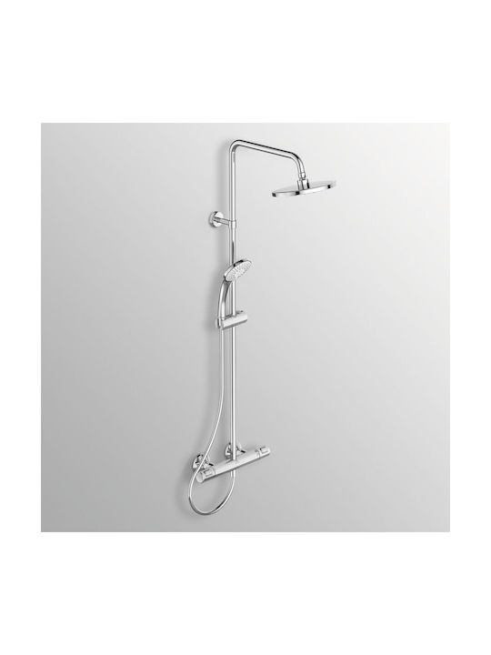 Ideal Standard Set Mischer & Duschkopf für Wandmontage für Dusche Silber