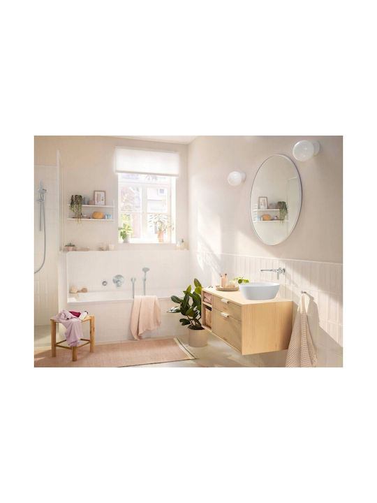 Hansgrohe Set Mischer & Auslauf für Wandmontage für für Waschbecken Silber