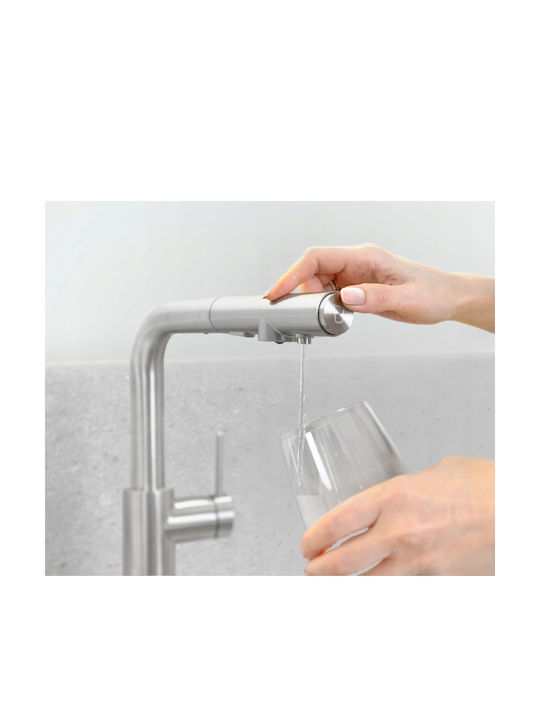 KFA Μπαταρία Κουζίνας Πάγκου με Ντουζ Inox