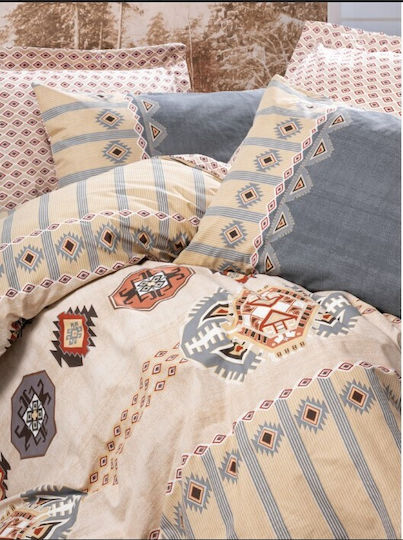 Cotton Box Σετ Διπλή 200x220cm Grey