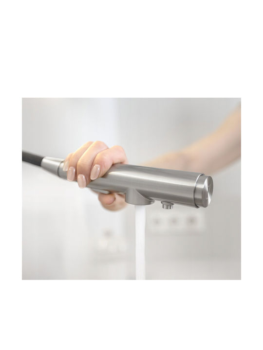 KFA Μπαταρία Κουζίνας Πάγκου με Ντουζ Inox