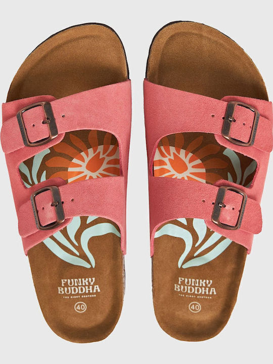 Women's Flat Sandals in Pink Color