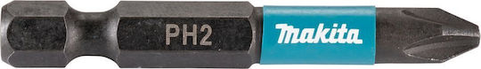 Bit de șurubelniță Makita Ph2-50mm 10buc Impact Negru
