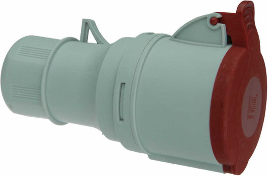 Mobile dreiphasige Industriesteckdose 5p 16a 400v tragbar IP44 weiblich