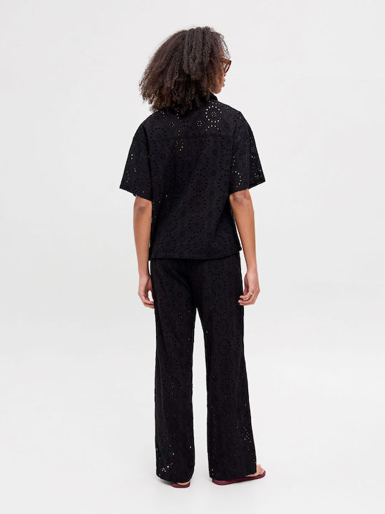 Jack & Jones Women's Fabric Trousers Black Jack & Jones Women's Fabric Trousers Black