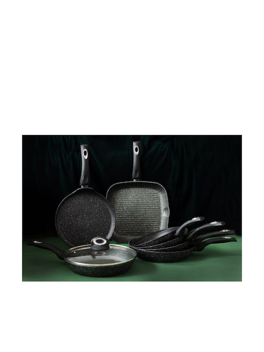 Berretti Tivano Aluminum Pan with Lid Non-Stick Interior Coating 26cm