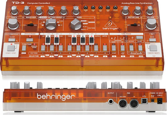 Behringer RD-6 Drum Machine Orange Transparent