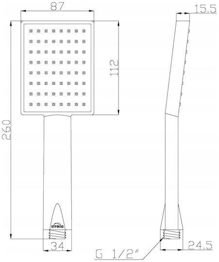 Invena Handheld Showerhead