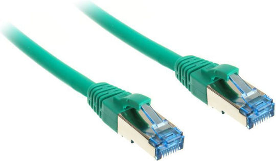 InLine S/FTP Cat.6a (Gigabit) Καλώδιο Δικτύου Ethernet 0.5m Πράσινο