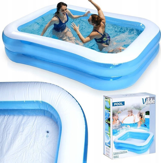 Vilde Παιδική Πισίνα PVC 836lt Φουσκωτή 245x150x43εκ. Μπλε