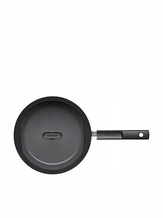 Fiskars Hard Face Pfanne aus Aluminium mit Deckel mit Antihaftbeschichtung 26cm