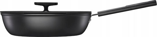 Fiskars Hard Face Aluminum Pan with Lid with Non-Stick Interior Coating 26cm