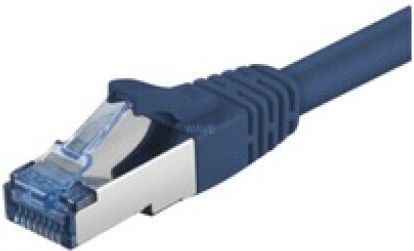 Goobay S/FTP Kat.6a (Gigabit) Netzwerkkabel Ethernet 1m Blau