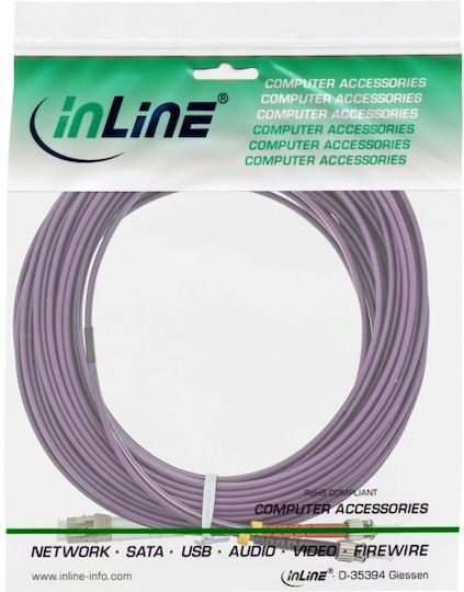 InLine Καλώδιο Οπτικής Ίνας LC-ST 25m Πολύχρωμο