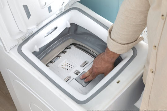 Candy Mașină de Spălat Rufe cu Încărcare Superioară 6kg 1200 Rotiri Senzor de Greutate AI TCA264TM5-S