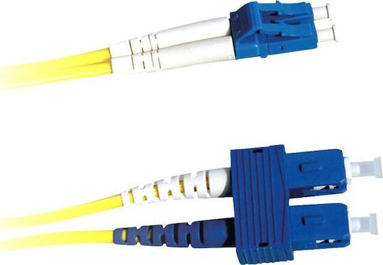 Lanview Optisches Faser Kabel LC-SC 10m Gelb