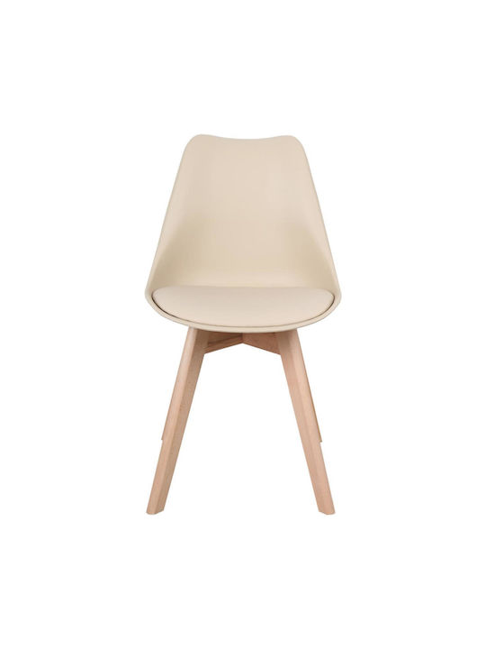 Gaston Dining Room Polypropylene Chair Brown 58x47x85cm