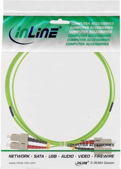 InLine Καλώδιο Οπτικής Ίνας SC-SC 10m Πολύχρωμο