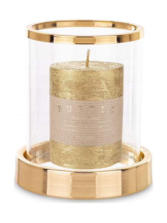 Sirius Sirius Sara Kalenderkerze Ø5xh29cm Goldene Punkte