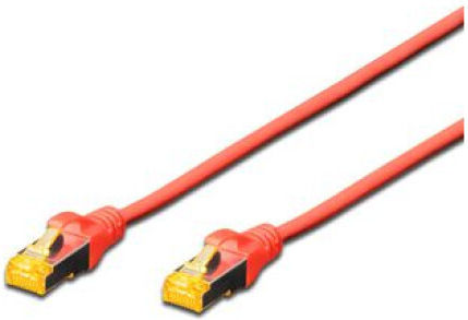 Digitus S/FTP Kat.6a (Gigabit) Netzwerkkabel Ethernet 5m Rotes